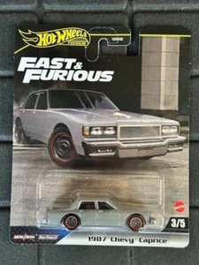 HOT WHEELS PREMIUM FAST & FURIOUS H 1987 CHEVY CAPRICE GRAY - Picture 1 of 1