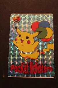 HOLO FOIL PRISM ENGLISH PIKACHU POCKET MONSTER POKEMON HIGH GRADE RARE 1179 1161 - Picture 1 of 3