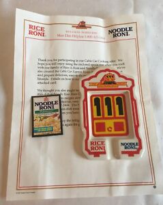 Vtg 1992 RICE A RONI Cable Car Cooking Offer Letter W/ SPOON REST & MAGNET PRIZE