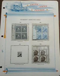 U.S - 1965 - 1966 - PROMINENTS AMERICAN SERIES-BLOCKS OF 4 STAMPS - MH & MNH-239 - Picture 1 of 1