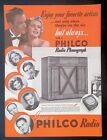 Print Ad 1930's Philco Radio Phono Phonograph Guy Lombardo Frances Langford