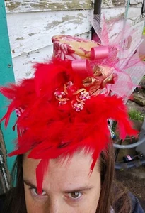 Steampunk Costume Ball Birthday Tea party Shower Mini Mad Hatter Top Hat - Picture 1 of 17