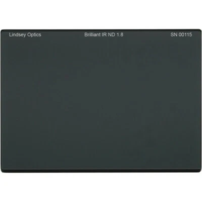 New Lindsey Optics 4x5.65" Brilliant IRND1.8 Filter Anti-Reflection Coating - Image 1 of 4