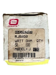 Ohmite Rheostat 50W 800Ohm Model J RJS800 - Picture 1 of 2