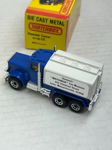 1982 MATCHBOX LESNEY SUPERFAST #56 SOUVENIR TOY MUSEUM LYNN MA PETERBILT TANKER - Picture 1 of 6