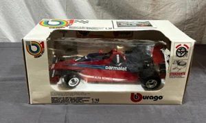 Vintage Burago Italy 1:14 Scale Alfa Romeo Parmalat Grand-Prix 1 Model Car GREAT - Picture 1 of 9