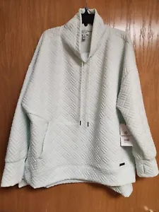 Nine West Active Pullover Mint Green Sweatshirt. NWT. 5X. Cute. - Picture 1 of 9