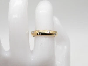 Signierter Tiffany & Co Ewigkeitsring 10 Diamanten Etoile 18 Karat Gelbgold Größe 6,5 - Bild 1 von 8