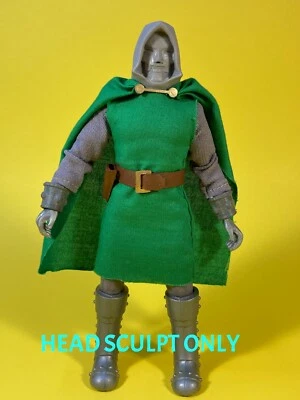 CABEZAL DE RESINA PERSONALIZADO Dr. DOOM para FIGURA MEGO CTVT FTC escala 1/9 ESCULPIDO (Z126) Foto 1 de 2