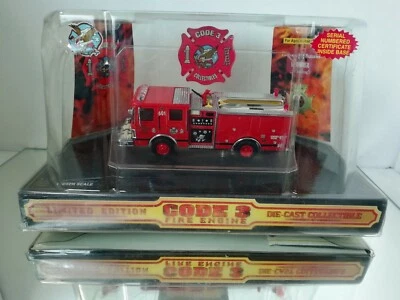 Code 3 2000 Willow Springs Fire Department Rescue Fire Engine au 1:64 en boîte - Photo 1/4