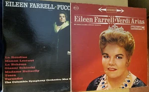33RPM 2 Columbia Eileen Farrell - Puccini Arias / Verdi Arias , age worn V VG - Imagen 1 de 10