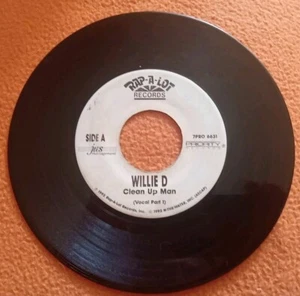 1992 Willie D Promo 45 Rap A Lot Priority Records Clean Up Man 7 in Geto Boys - Picture 1 of 4