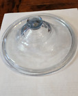Vintage Fire King Philbe Blue Sapphire Glass Knob Lid For Casserole Dish 7.25”
