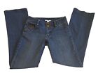 Cabi Women's 895L Fit Flap Pocket Med Wash Vegan Leather Trim Denim Jeans 4x33
