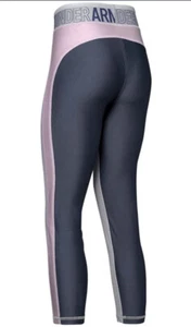 Under Armour Girls' Infinity Ankle Crop, Pink & Gray, Sz Youth XS - Picture 1 of 2