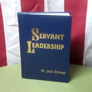 DR. JACK SCHAAP Servant Leadership book First Baptist Church 2008 Indiana - Imagen 1 de 3