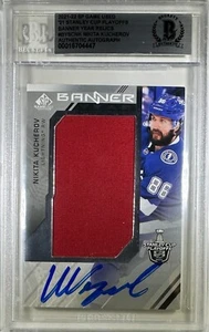 Nikita Kucherov auto card 2021-22 Upper Deck SP Tampa Bay Lightning BAS Encap - Picture 1 of 3