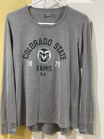 Under Armour Colorado State Rams Womens Small Loose Sleeve Shirt w/Thumb Holes Cover