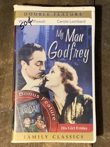 My Man Godfrey/His Girl Friday Double Feature (VHS) - Picture 1 of 4