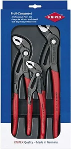 KNIPEX 3 Pce COBRA Waterpump Pliers/Grips 180mm 250mm 300mm Set 00 20 09 V02 - Picture 1 of 12