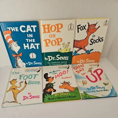 Lot Of 6 Dr. Seuss I Can Read It Beginner Bright And Early Children’s HC Books - Image 1 of 4