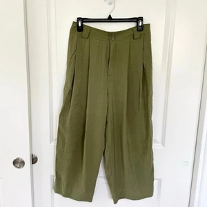 By Anthropologie Hose weites Bein Modal fließend grün 6 - Bild 1 von 5