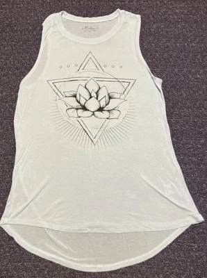 Camiseta sin mangas Miken Flow para mujer yoga pilates entrenamiento loto talla mediana azul claro Foto 1 de 4