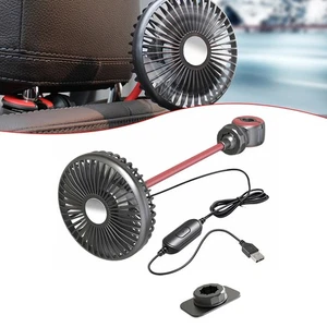 Rear Row Car Fan Base or Headrest Pole Installation Suitable for Most Cars - Picture 1 of 12
