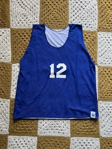 Vintage 90s Russell Athletic Large Reversible Basketball Jersey #12 USA MADE - Picture 1 of 6