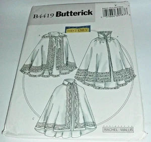 Historical Regency Victorian Edwardian Cloak Costume Sewing Pattern 4-14 LARP - Imagen 1 de 3