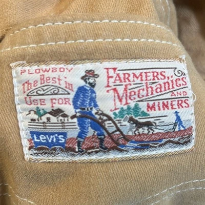 Винтажные Levi's Plowman работы общего назначения брюки 1960-х мягкий хлопок саржи молескин редкая - Изображение 1 из 4