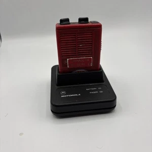 RED Vintage Motorola Minitor II Emergency Fire Response Pager Nln3821A - Picture 1 of 4