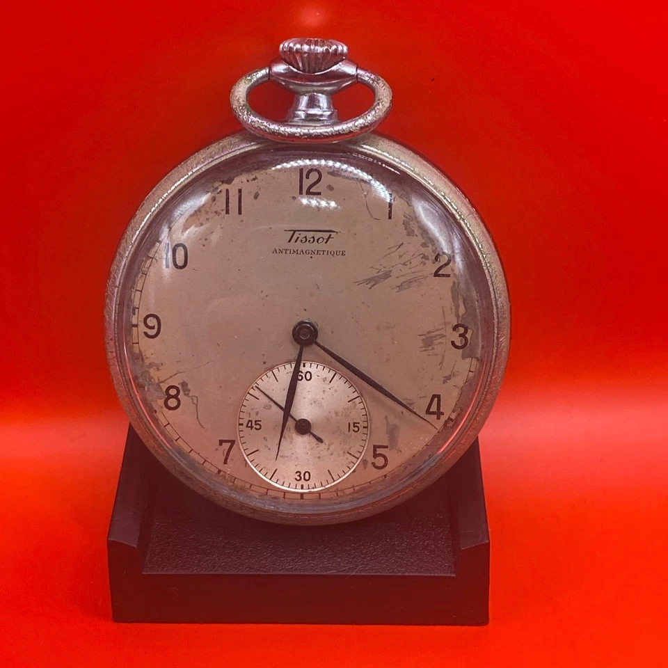 Vintage TISSOT ‘Antimagnetique’ Pocket Watch RUNNING PERFECT 1900-1940 RARE  - image 1 of 4