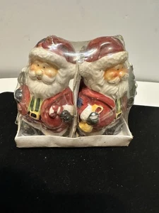 Vintage Santa Claus Salt & Pepper Shakers , Still Manufacture wrapped. - Picture 1 of 8