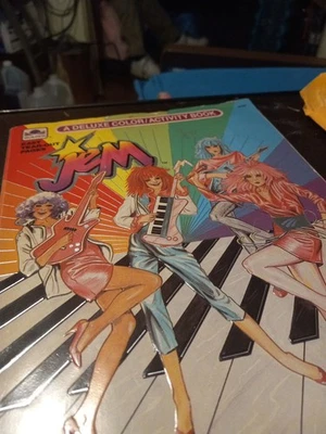 Vintage 1986 JEM Golden Deluxe Coloring Activity Book Used - Image 1 of 4