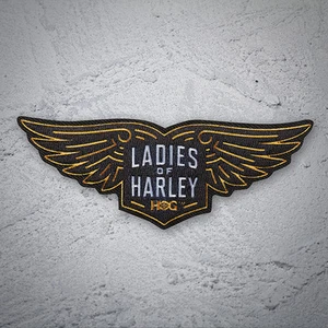 Genuine HARLEY DAVIDSON 4 inch HOG EMBROIDERED PATCH NEW LADY HARLEY - Picture 1 of 1