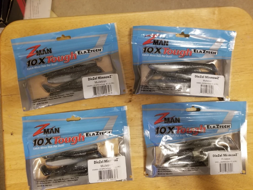 Z-Man DieZel MinnowZ & Finesse ShadZ - 多种和散装大量软塑料 — 第 1/4 张图片