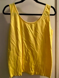 Cato Plus Tanktop gelb 22/24W U-Ausschnitt Top gebrauchter Zustand 1x - Bild 1 von 4
