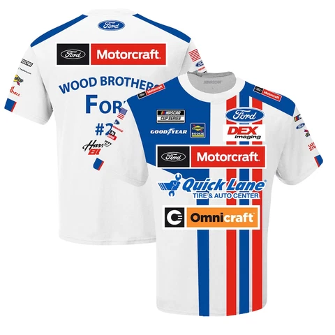 Harrison Burton 2022 Checkered Flag #21 Ford Motorcraft Sublimated Uniform Tee Cover