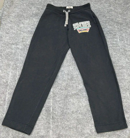 '47 San Antonio Spurs Pants Adult Small Sweatpants Black Pockets Logo Mens Cover
