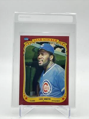 1986 Fleer Star Stickers Lee Smith Baseball Card #112 NM-MT FREE SHIPPING - Image 1 of 3