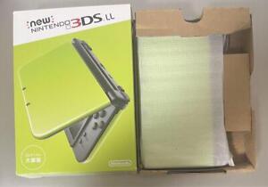 NINTENDO New 3DS LL XL Handheld Game Console Stylus Pen Lime Green Black w/Box