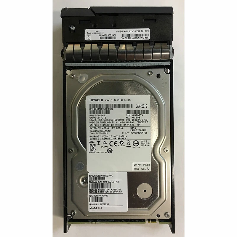 46X9931 - NetApp 3TB 7200 RPM SATA 3.5" HDD  for EXN3000 24 bay enclosure - Image 1 of 1