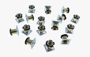 16 Pack Threaded Star Type 5/8"(OD) Square Tubing Insert 1/4-20 Threads  S71-204 - Picture 1 of 2