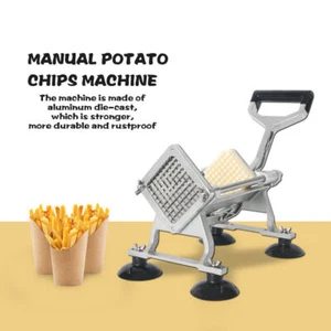 Manual Potato Cutter Stainless French Fries Slicer Vegetable Cutting Machine - Picture 1 of 11