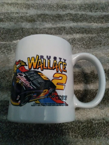 Nascar Rusty Wallace #2 Coffee Cup Licensed By Penske Racing Cover