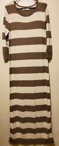 Old Navy braun/beige 3/4 Arm Strickpullover Maxi Long Pullover Kleid Gr. XL - Bild 1 von 5
