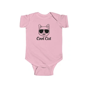 Cool Cat Infant Fine Jersey Tee Cat For Kids - Picture 1 of 15