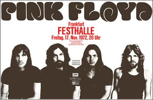 Poster concerto PINK FLOYD 1972 Francoforte Germania - Foto 1 di 1