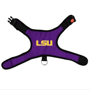 LSU TIGERS DOG CAT VEST HARNESS PREMIUM PADDED w/ SAFETY LOCK XS EXTRA LARGE - Picture 1 of 1